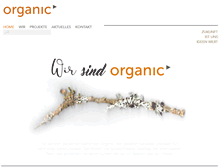 Tablet Screenshot of organic-communication.de